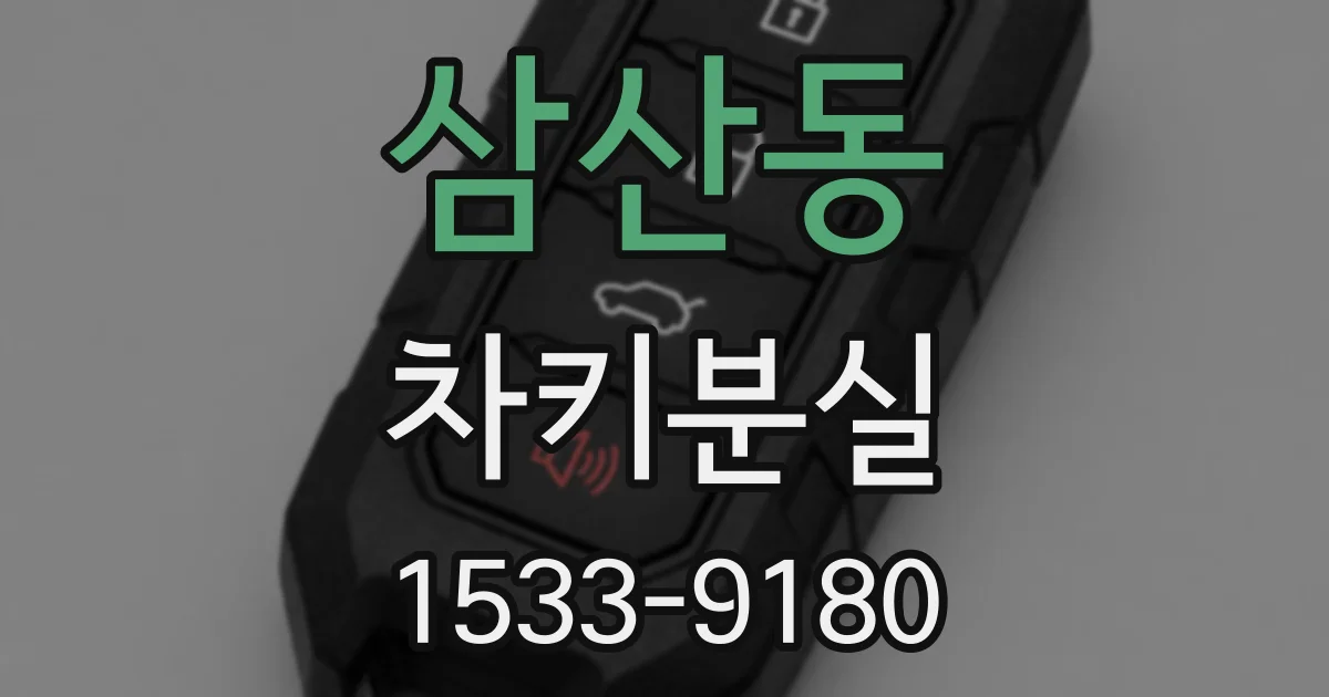 삼산동 차키분실