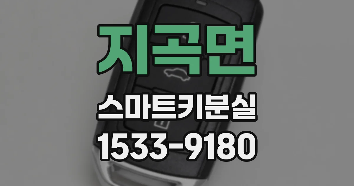 지곡면 스마트키분실