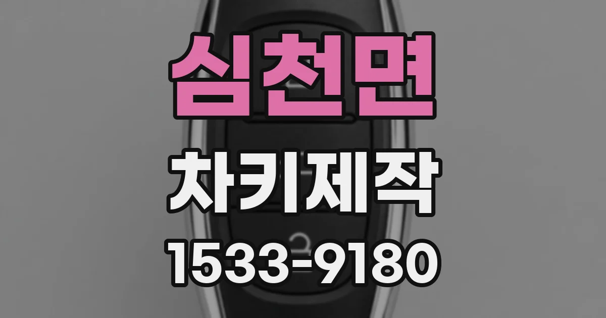 심천면 차키제작