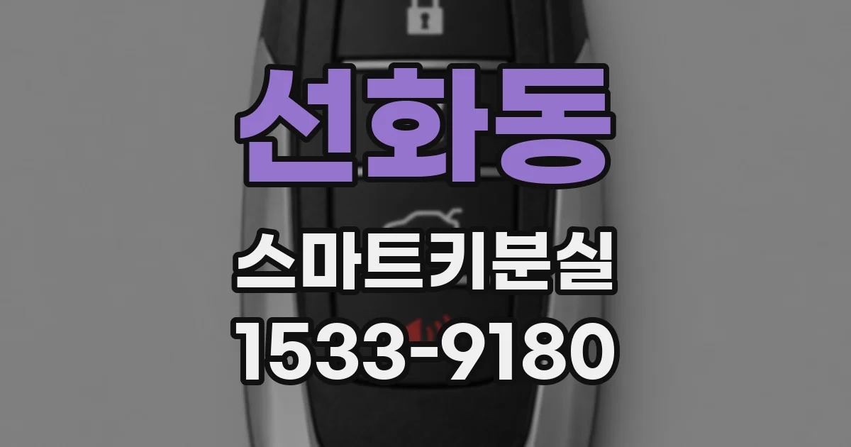 선화동 스마트키분실