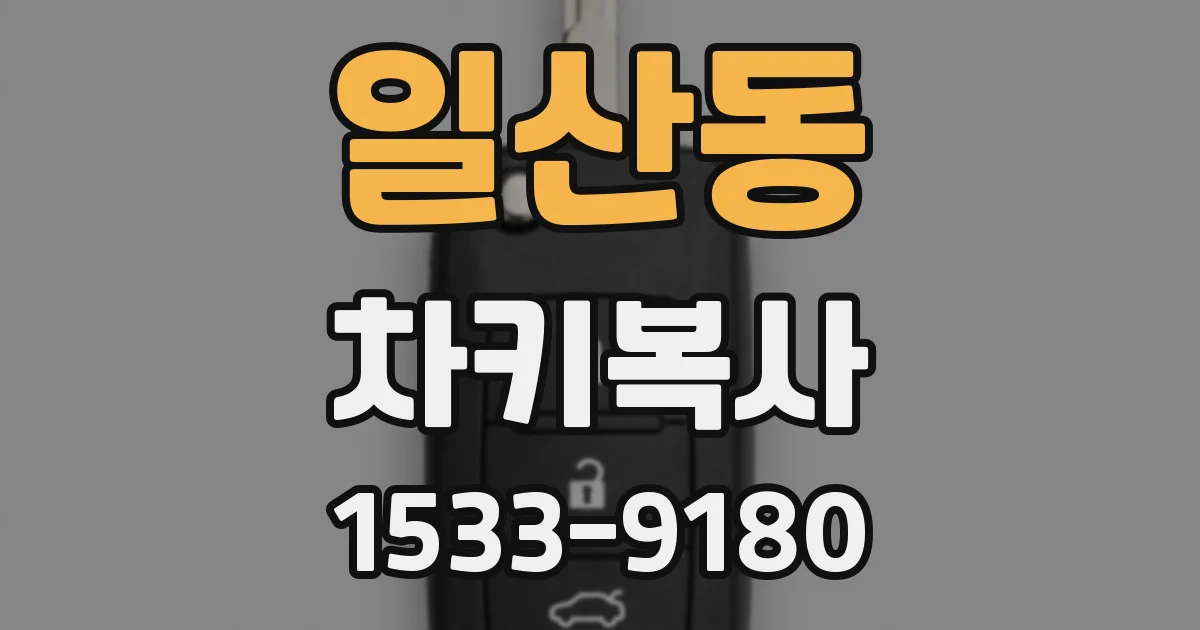 일산동 차키복사