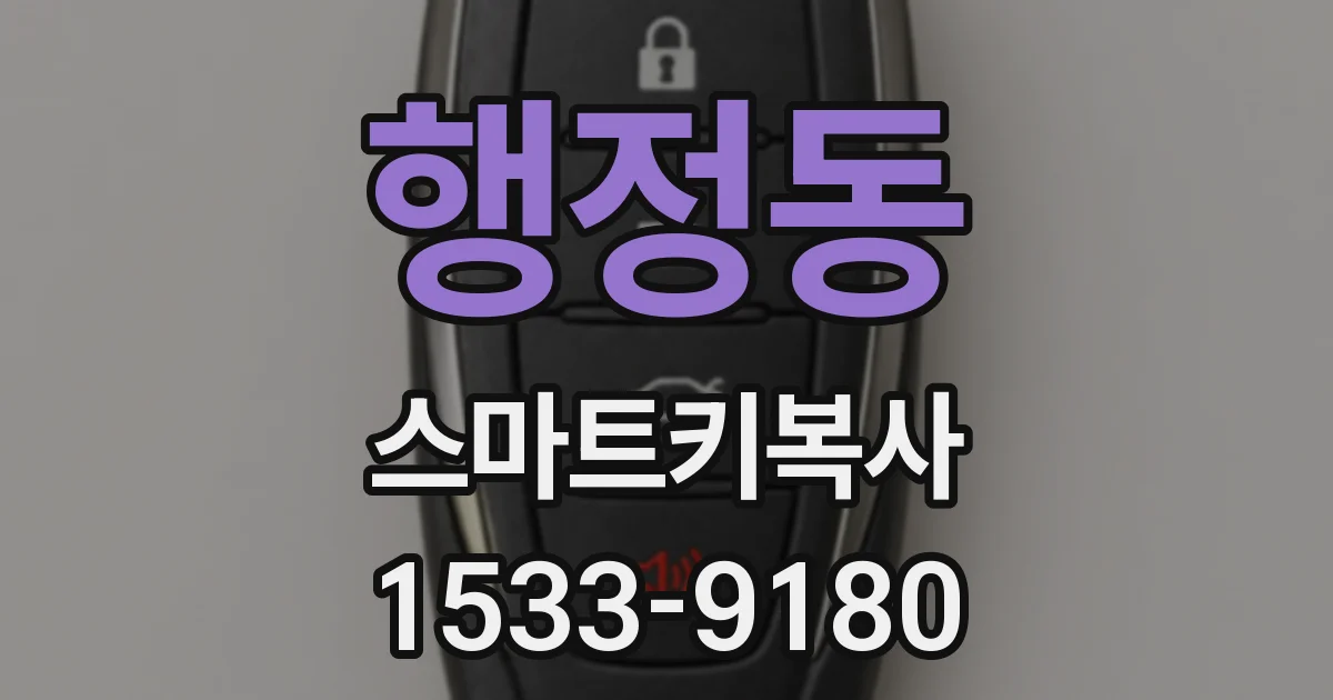 행정동 스마트키복사