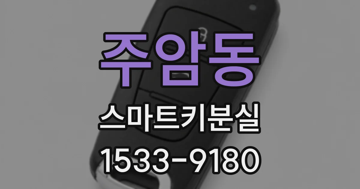 주암동 스마트키분실