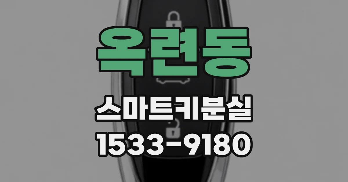 옥련동 스마트키분실