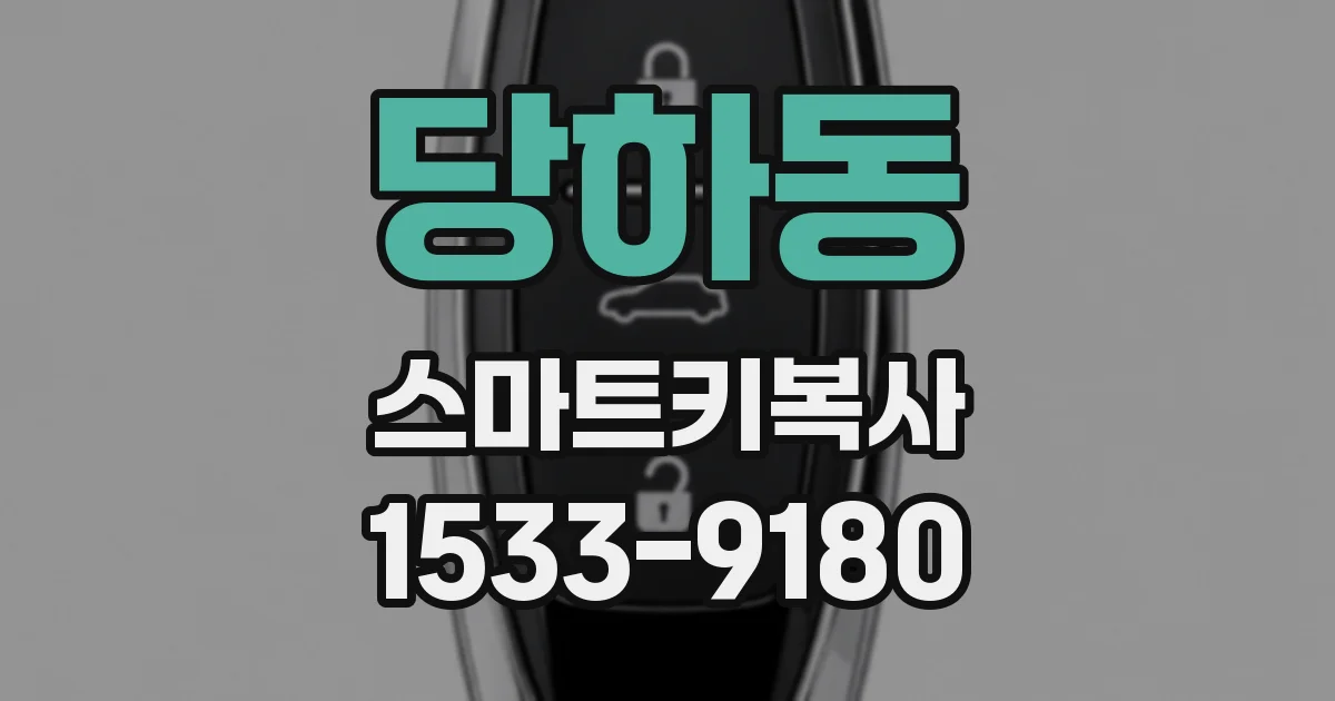 당하동 스마트키복사