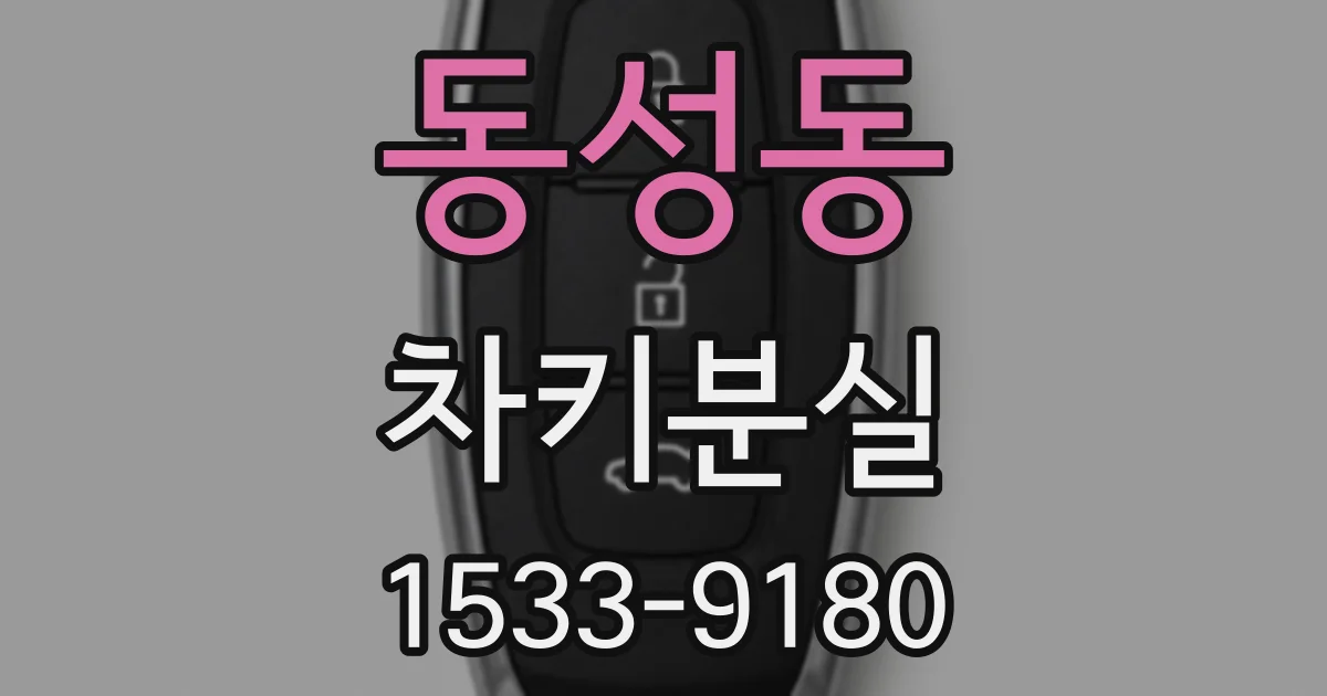 동성동 차키분실