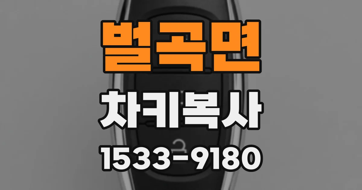 벌곡면 차키복사