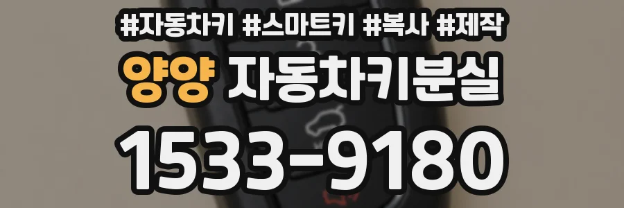 양양 자동차키분실
