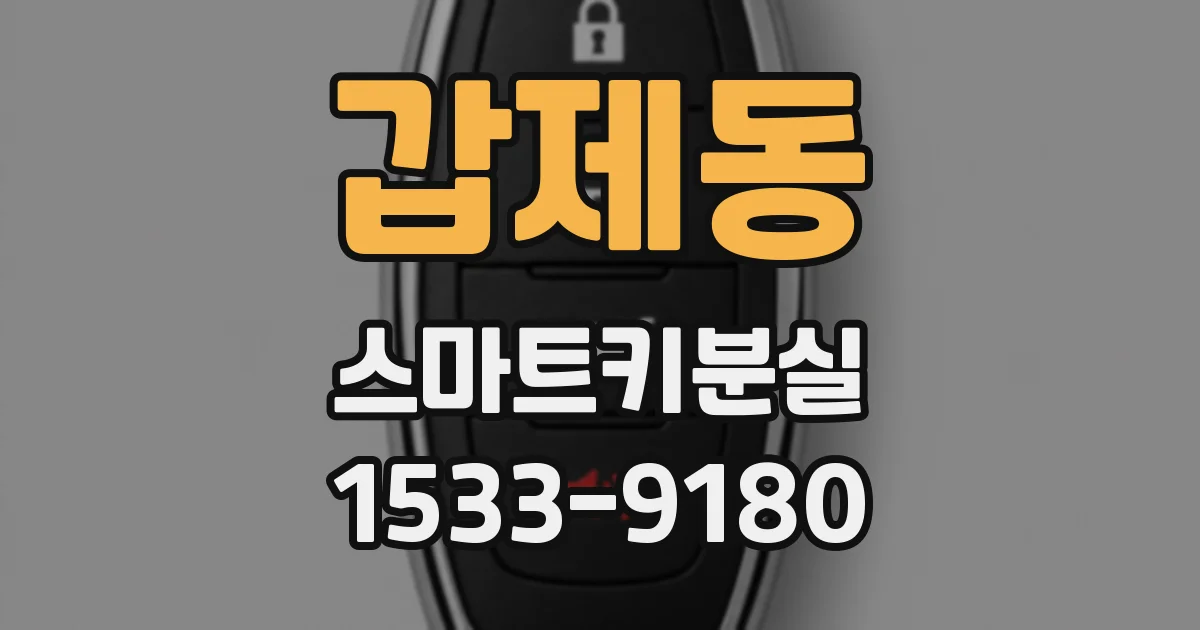 갑제동 스마트키분실