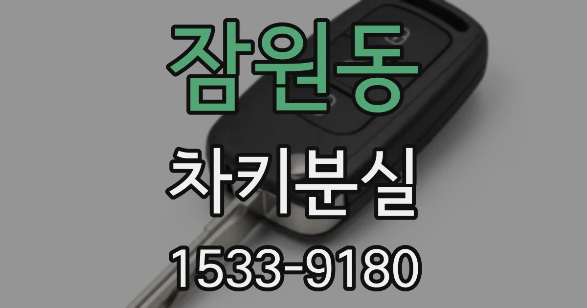 잠원동 차키분실