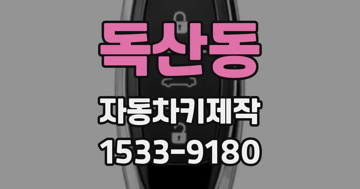 독산동 자동차키제작