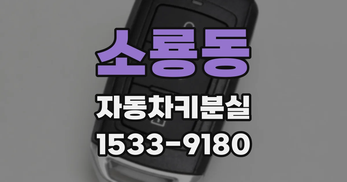 소룡동 자동차키분실