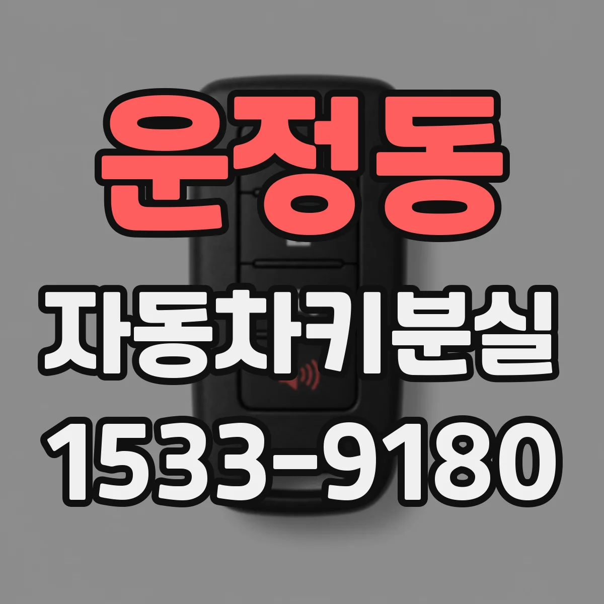 운정동 자동차키분실
