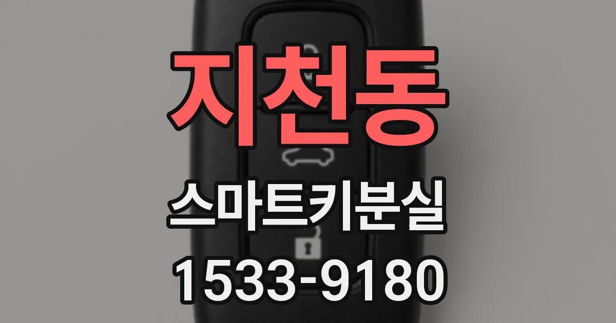 지천동 스마트키분실