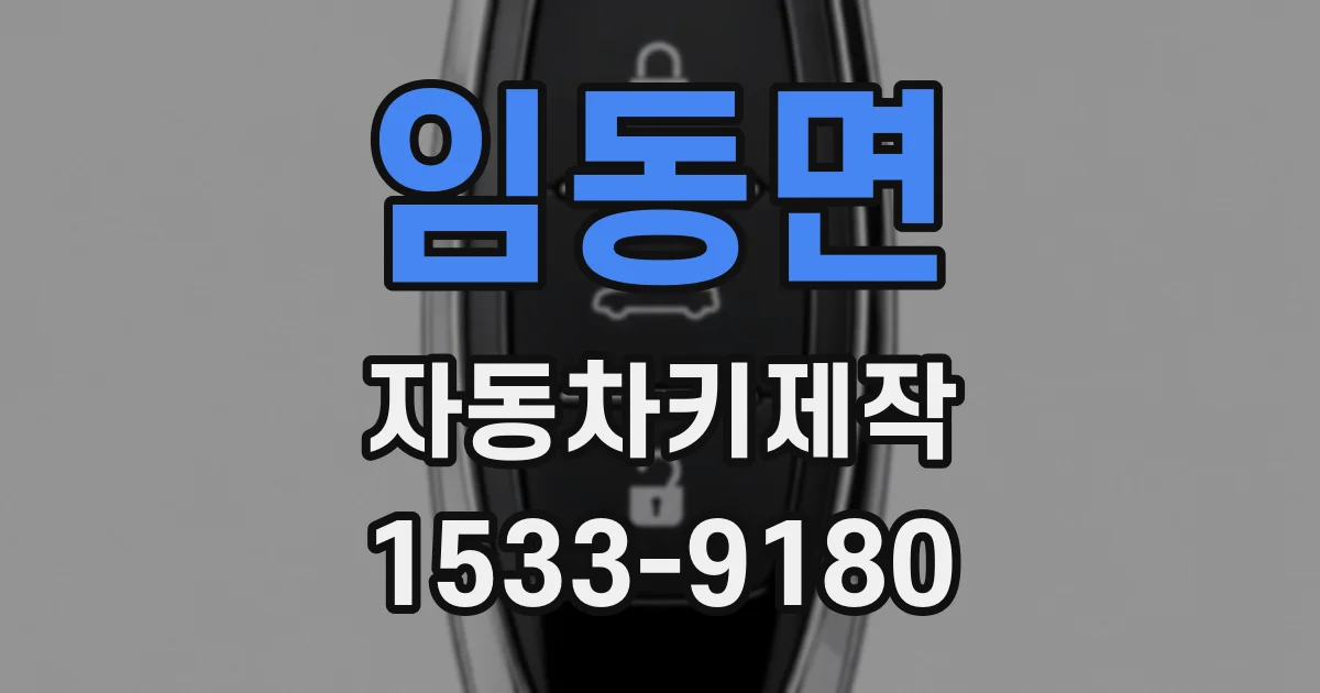 임동면 자동차키제작