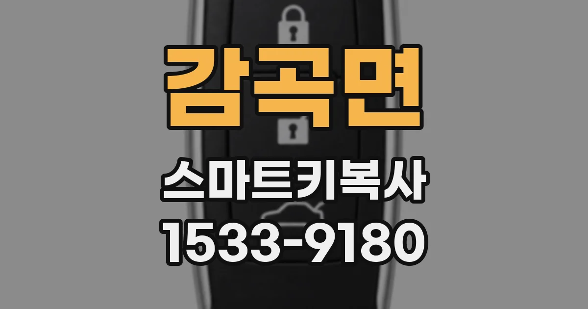 감곡면 스마트키복사