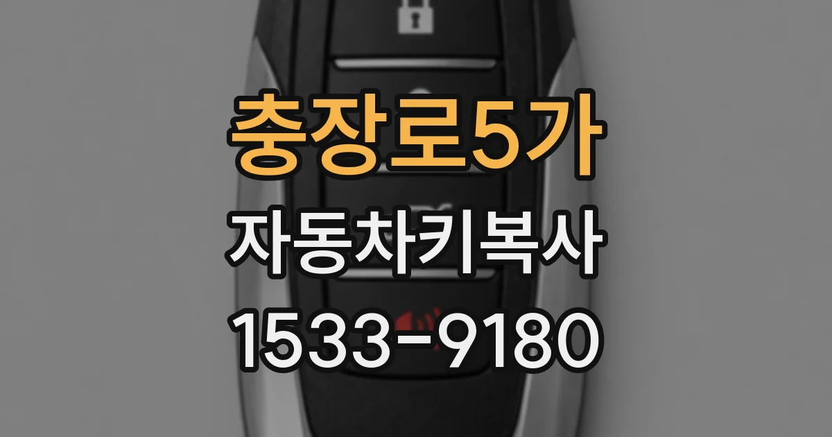 충장로5가 자동차키복사
