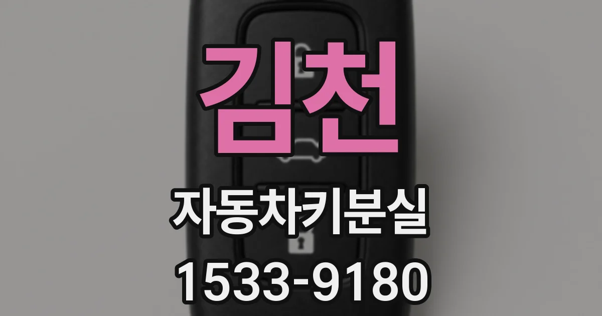 김천 자동차키분실
