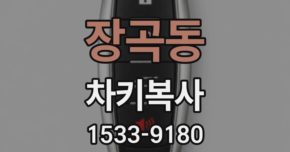 장곡동 차키복사