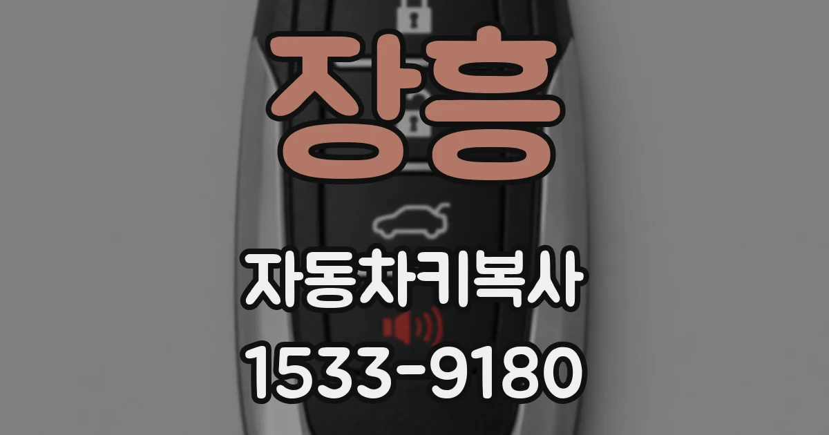 장흥 자동차키복사