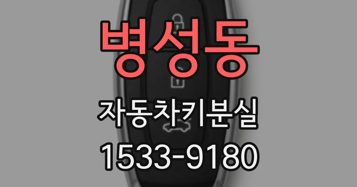 병성동 자동차키분실