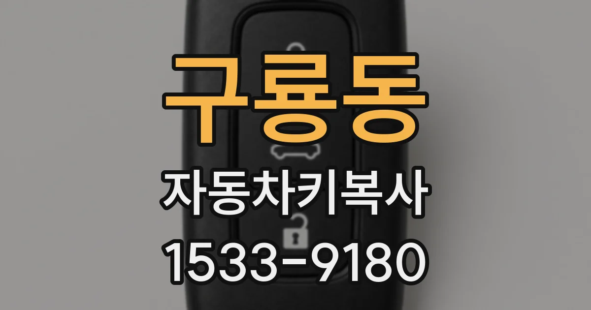 구룡동 자동차키복사