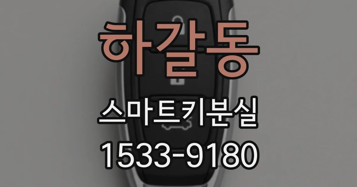 하갈동 스마트키분실