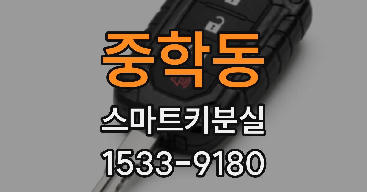 중학동 스마트키분실