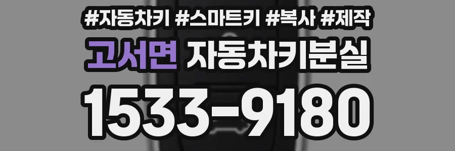 고서면 자동차키분실