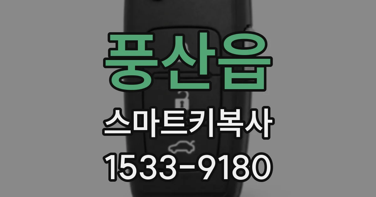 풍산읍 스마트키복사