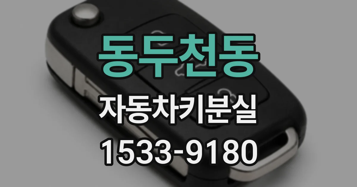 동두천동 자동차키분실