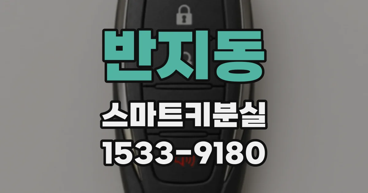 반지동 스마트키분실