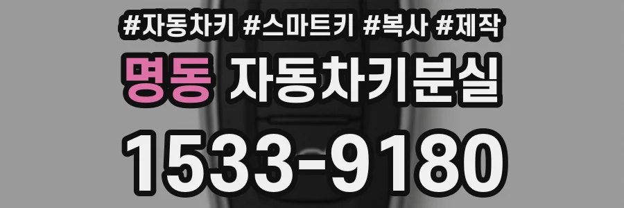 명동 자동차키분실