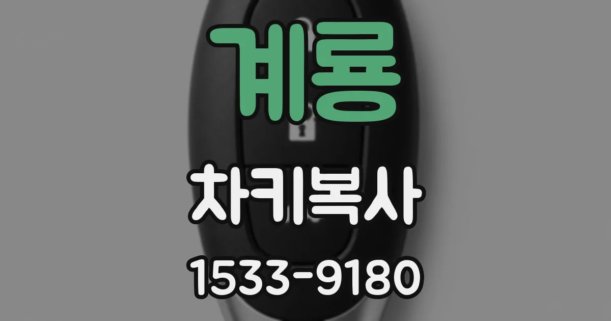계룡 차키복사