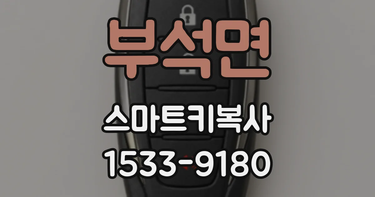 부석면 스마트키복사