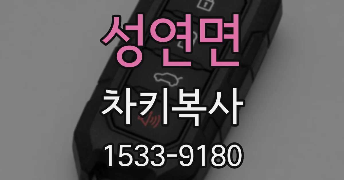 성연면 차키복사