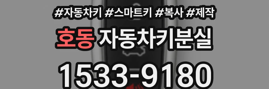 호동 자동차키분실