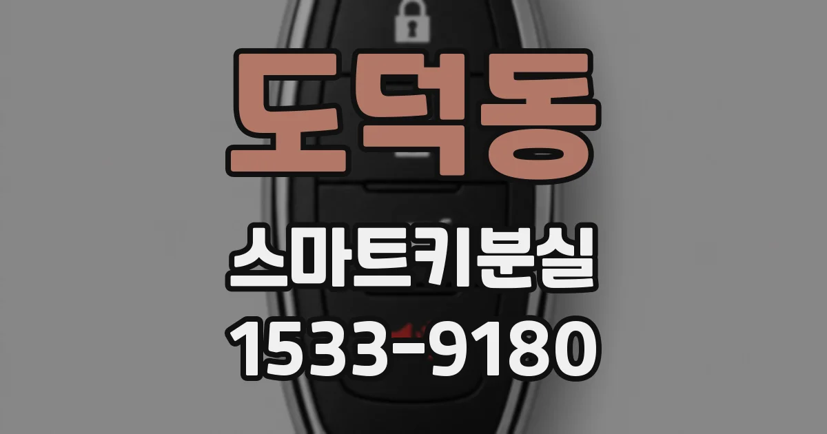 도덕동 스마트키분실