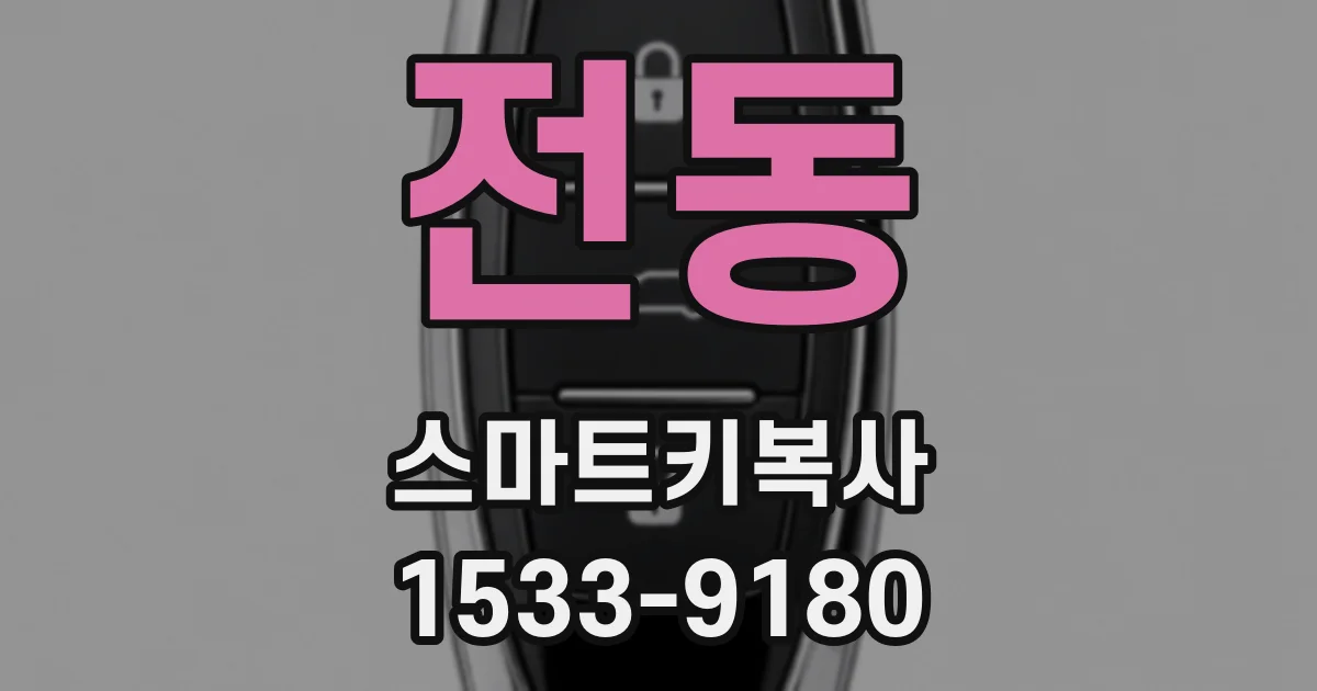 전동 스마트키복사