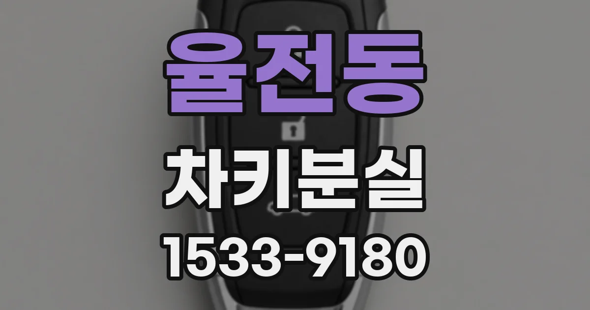 율전동 차키분실