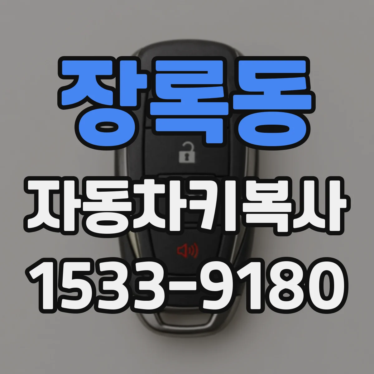 장록동 자동차키복사
