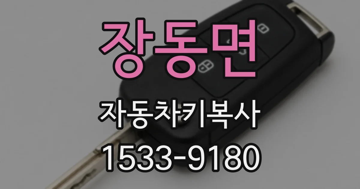 장동면 자동차키복사