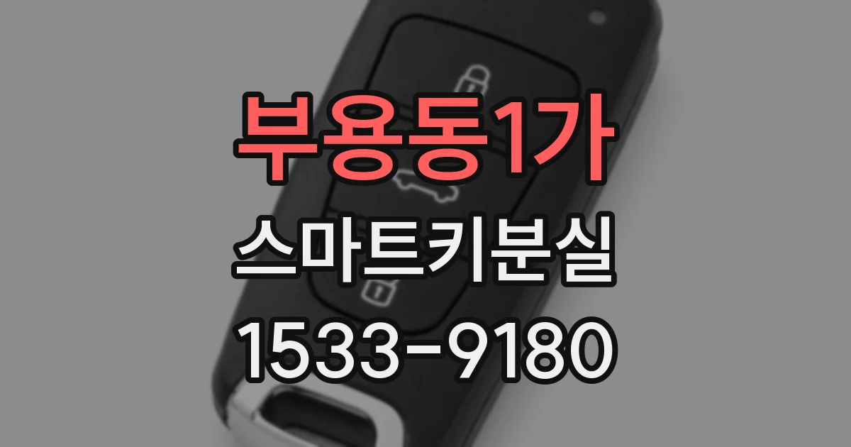부용동1가 스마트키분실