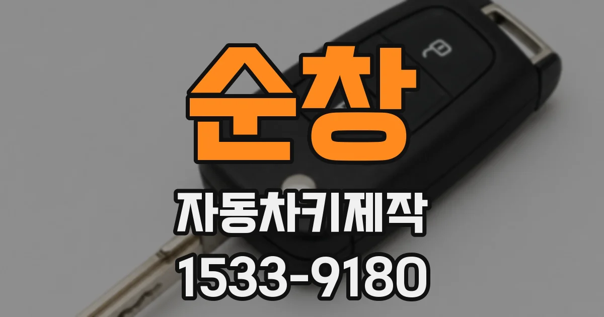 순창 자동차키제작