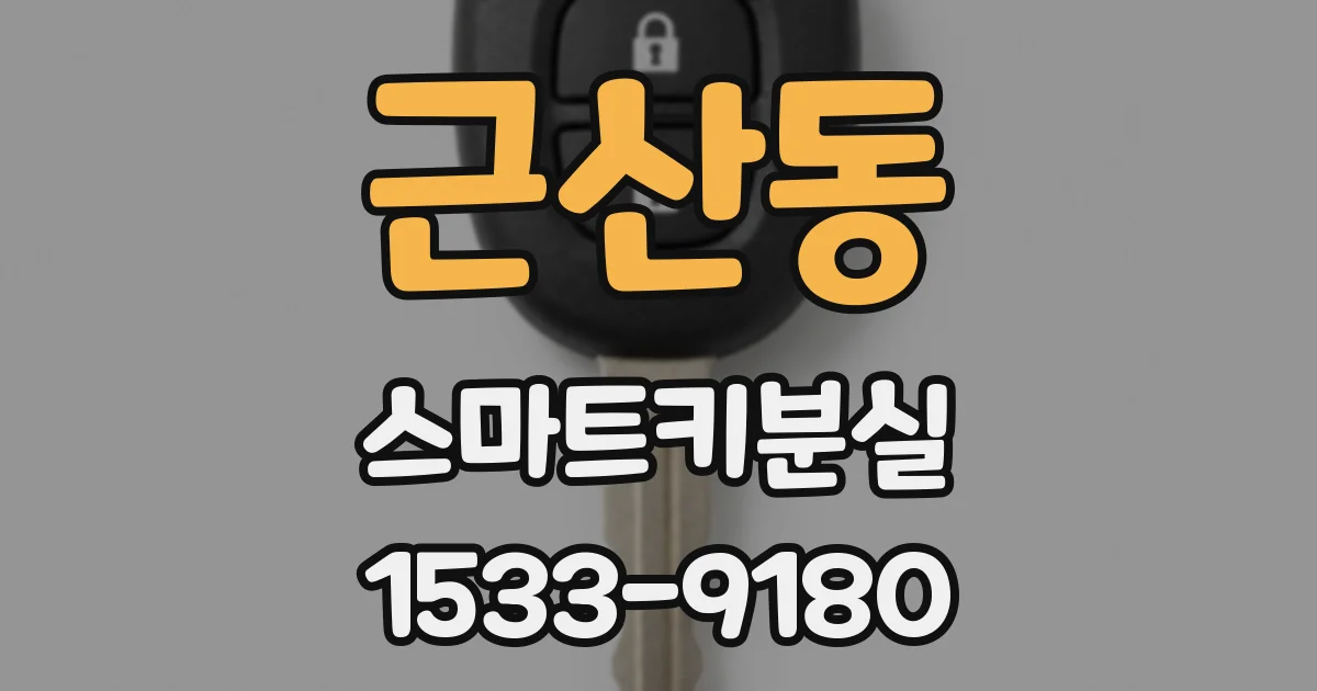 근산동 스마트키분실