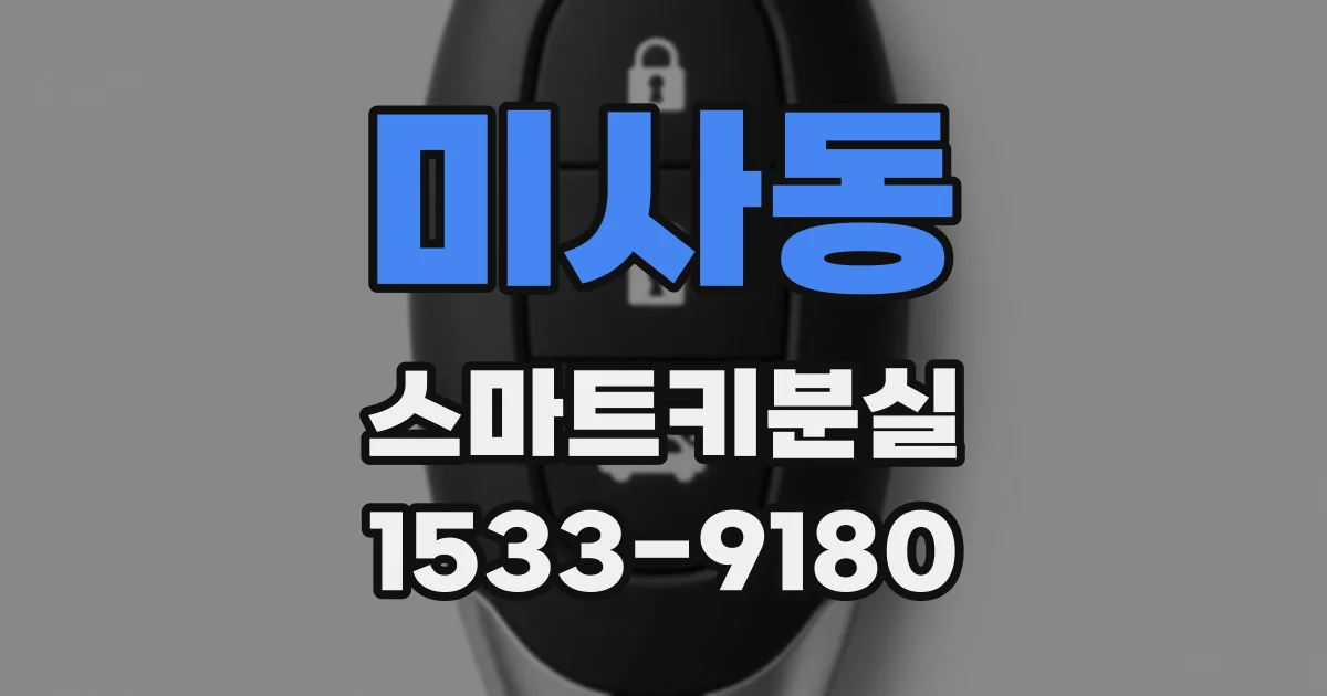 미사동 스마트키분실