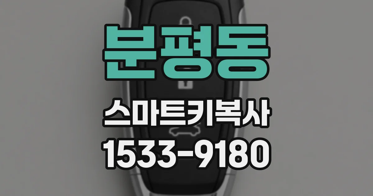 분평동 스마트키복사