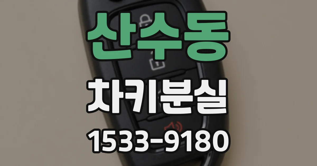 산수동 차키분실