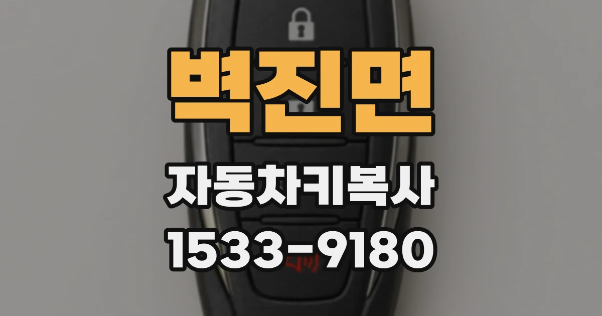 벽진면 자동차키복사
