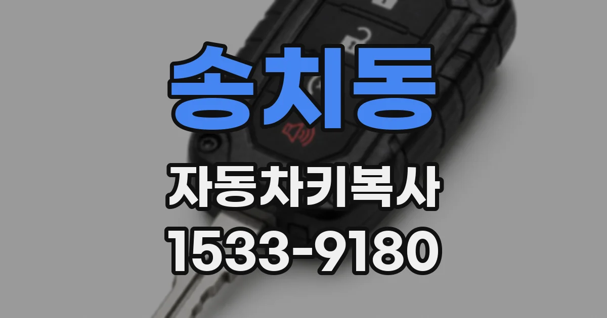 송치동 자동차키복사